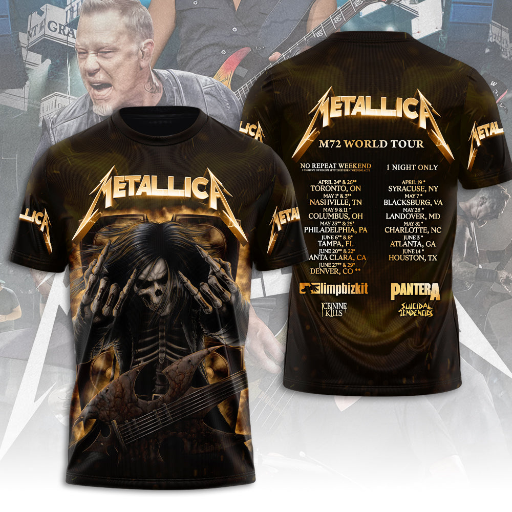 Metallica 2025 World Tour 3D Apparel – MAITM12627