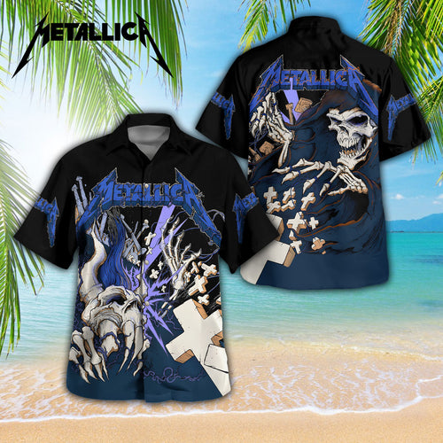 Metallica 3D Hawaiian Apparel – TANTN 12162