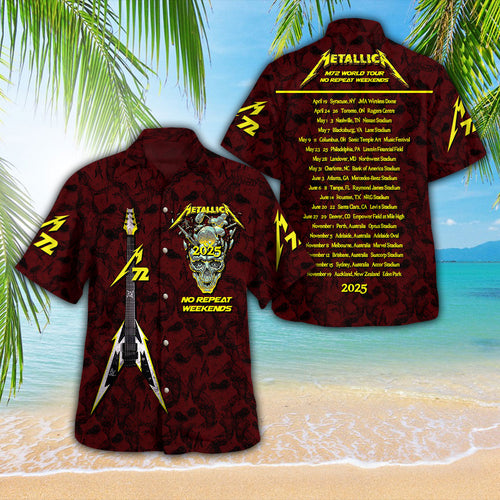 Metallica 3D Hawaiian Apparel – GNE NEW376