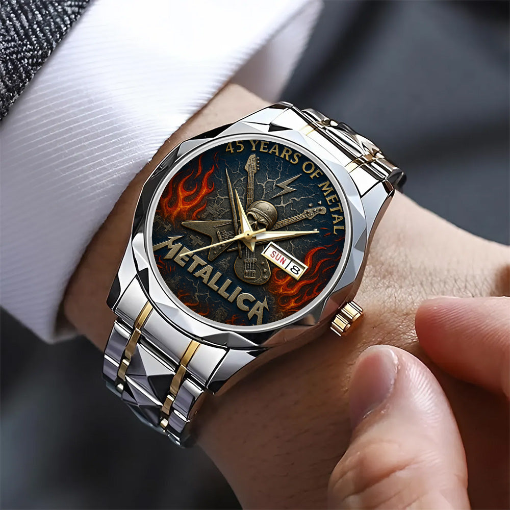 Metallica Alloy Luxury Quartz Watch – TANTN15381