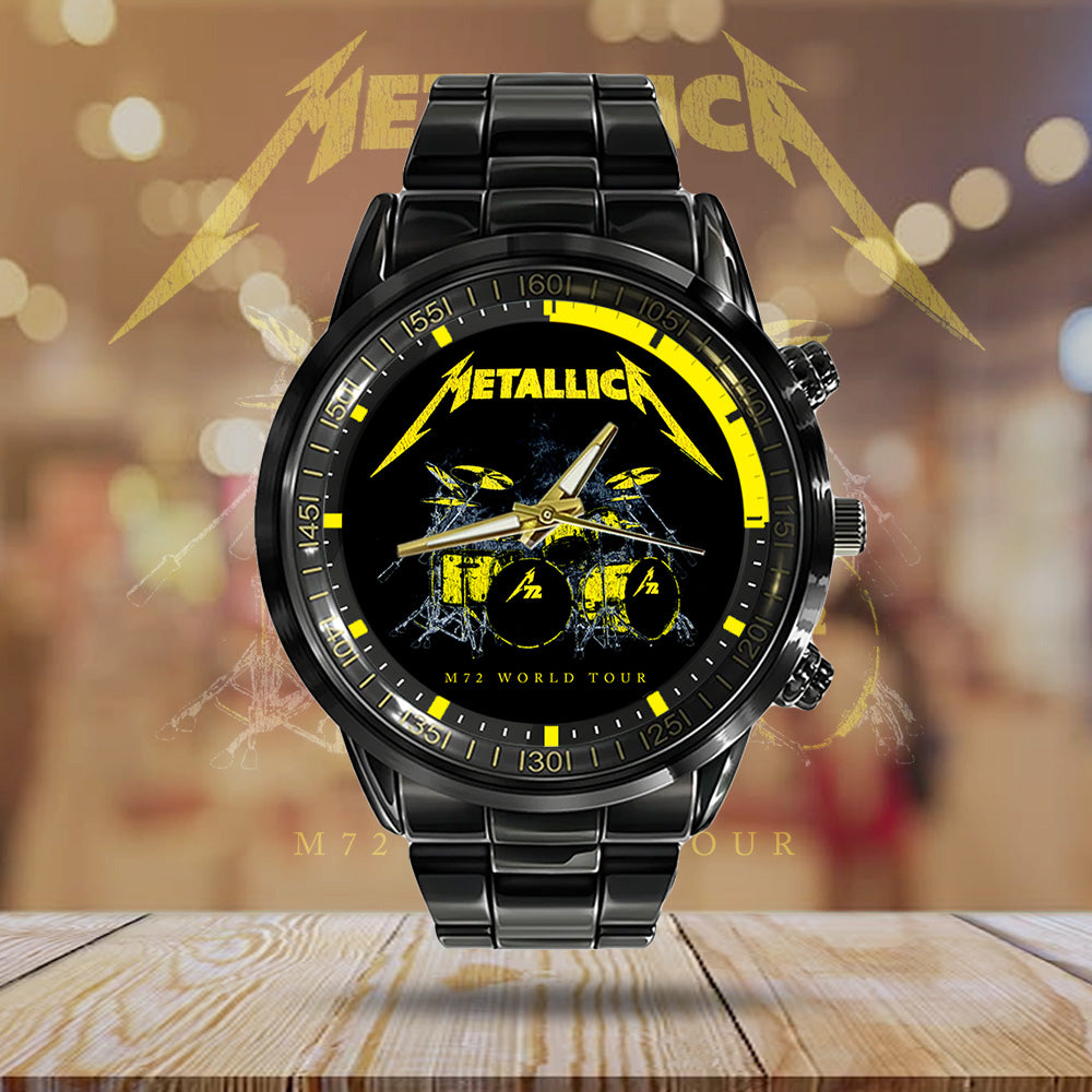 Metallica Black Stainless Steel Watch – GNE 3035
