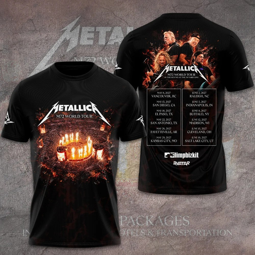 Metallica World Tour 2027 3D Apparel – GNE8669