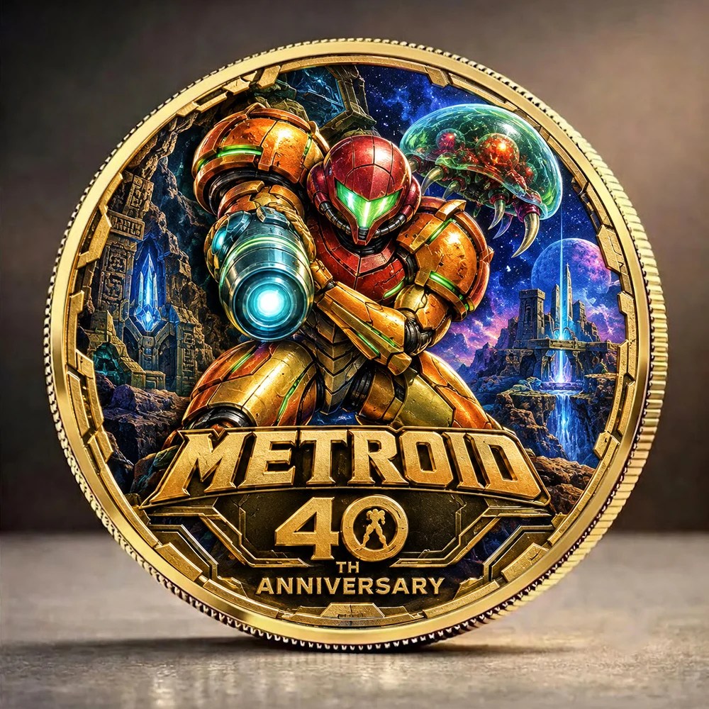 Metroid 40th Anniversary Commemorative Coin – GNE8652