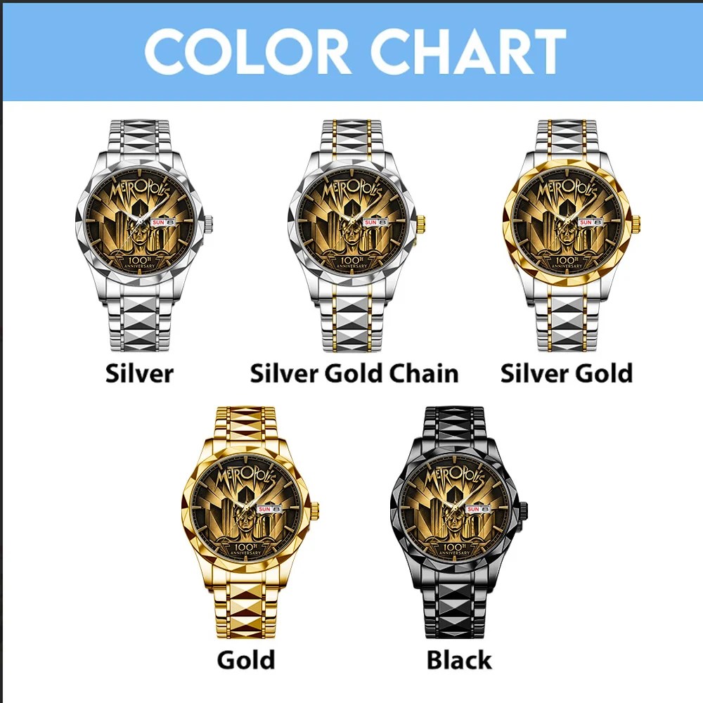 Metropolis 100th Anniversary Alloy Luxury Quartz Watch – GNE8961