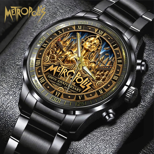 Metropolis 100th Anniversary Black Stainless Steel Watch – GNE8964
