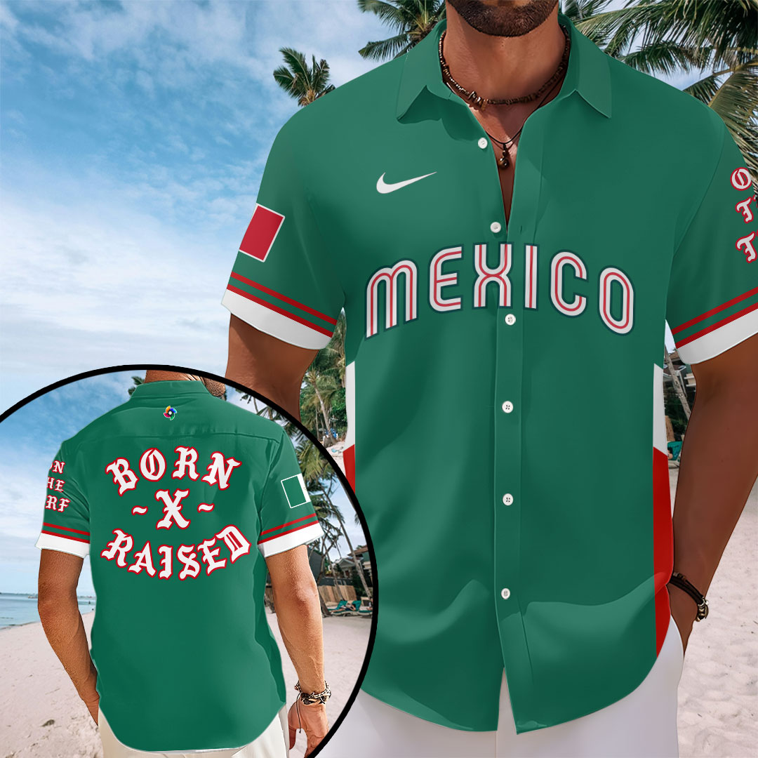 Mexico Baseball 2026 Short Sleeve Button-Down Shirt – TANTN21287