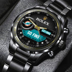 Miami Dolphins x Rolex Black Stainless Steel Watch – MAITM13214