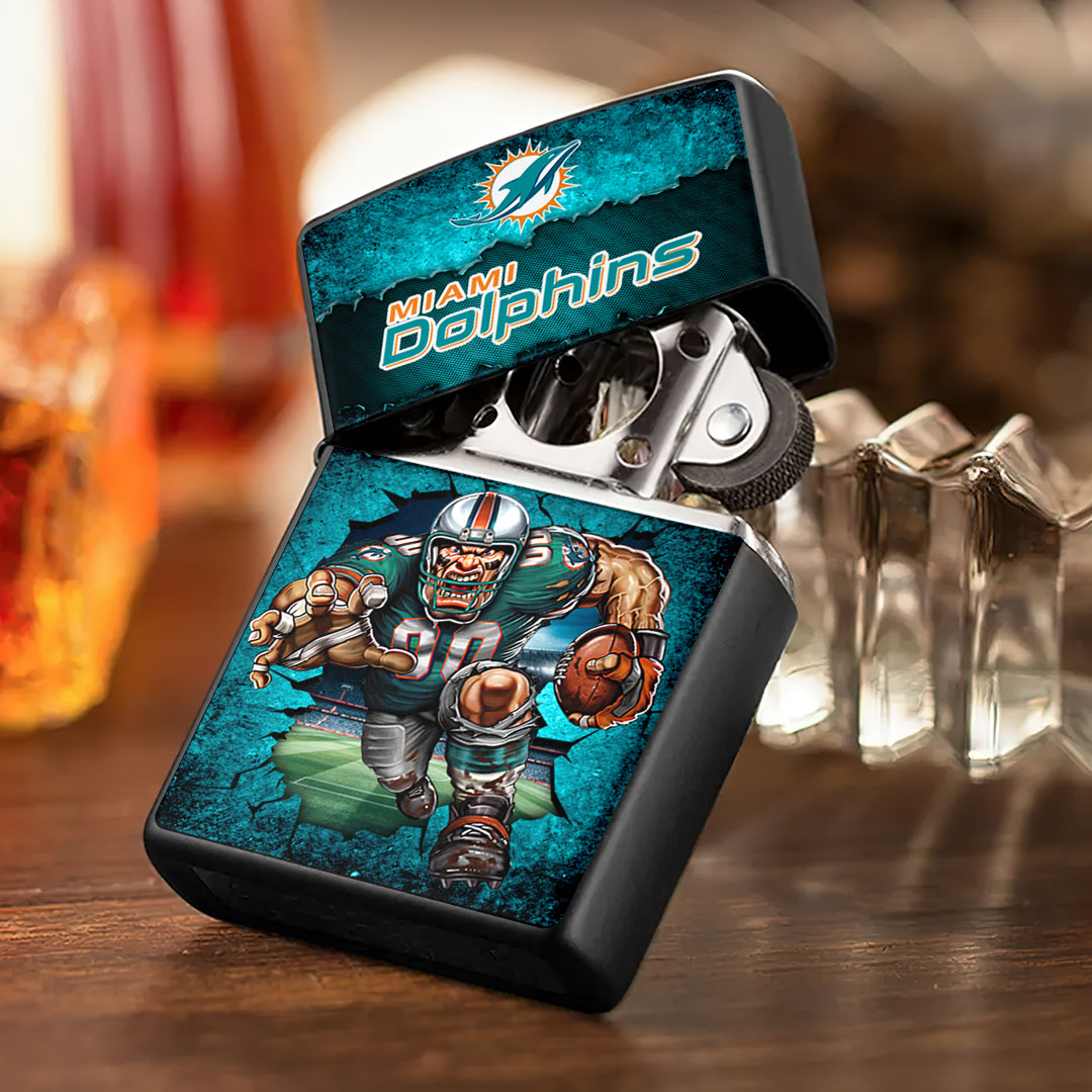Miami Dolphins Zippo Lighter Case (No Insert) – HOATT13329
