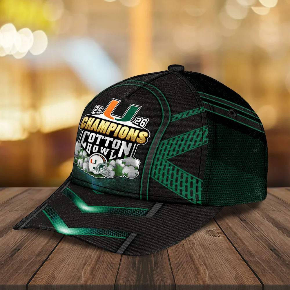 Miami Hurricanes Football Cotton Bowl Champions Classic Cap – MAITM14314