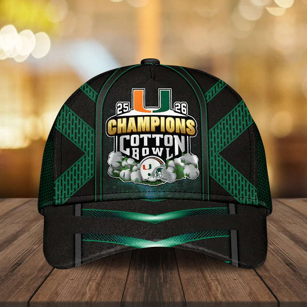 Miami Hurricanes Football Cotton Bowl Champions Classic Cap – MAITM14314