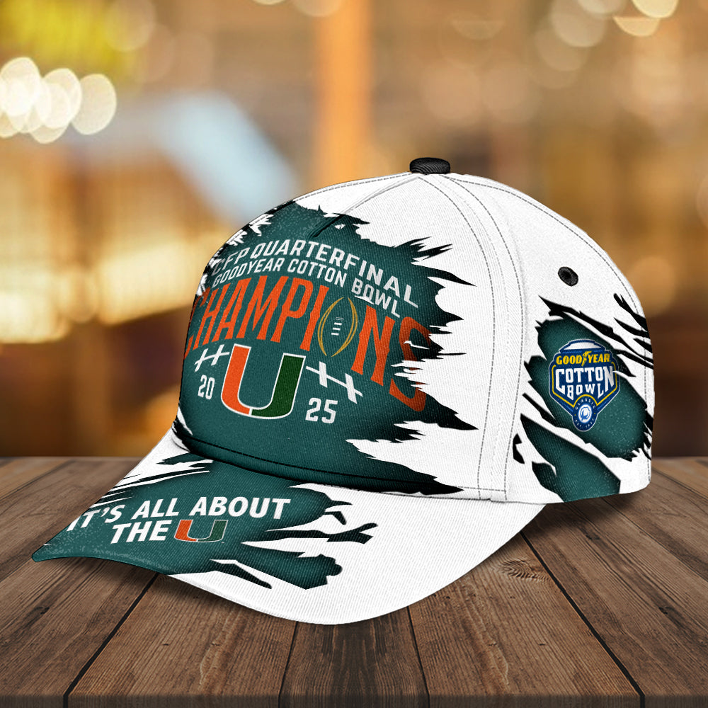 Miami Hurricanes Football Cotton Bowl Champions Classic Cap – MAITM14324