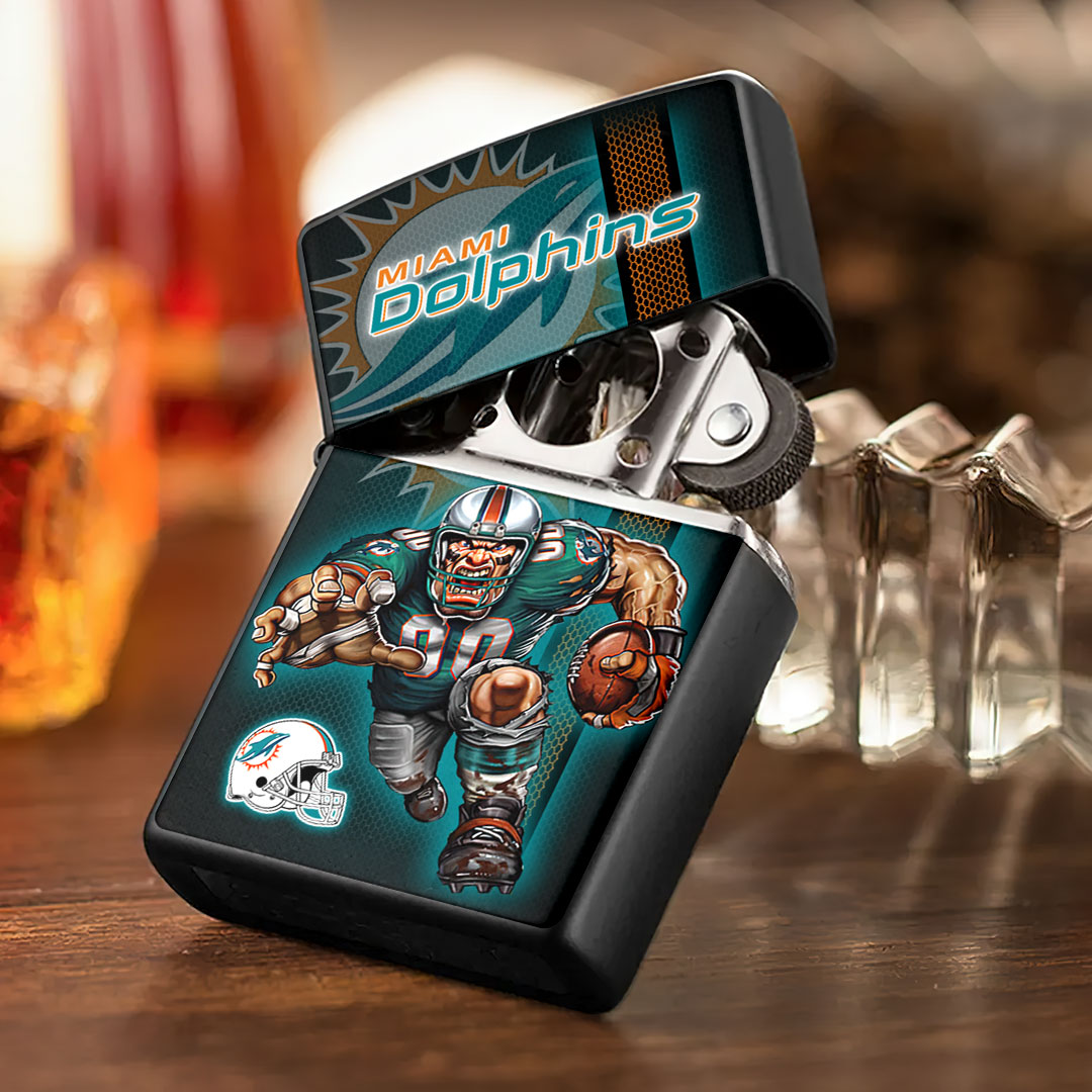 Miami Dolphins Zippo Lighter Case (No Insert) – HOATT13015
