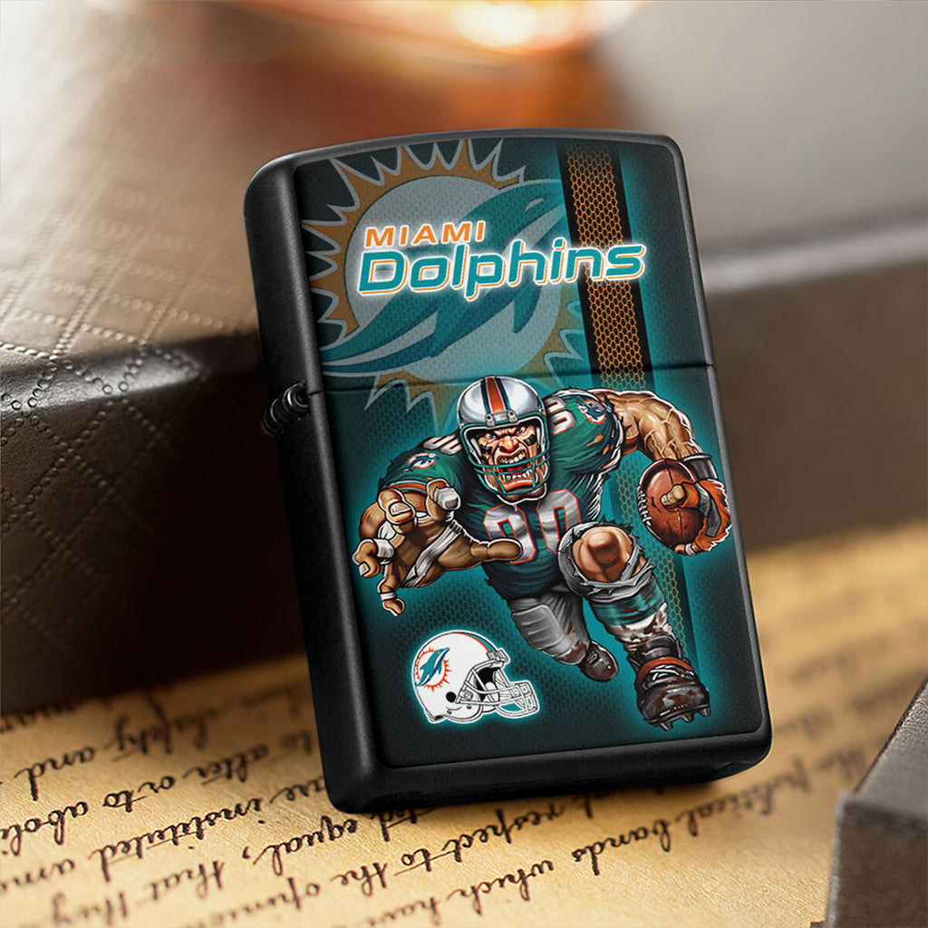 Miami Dolphins Zippo Lighter Case (No Insert) – HOATT13015