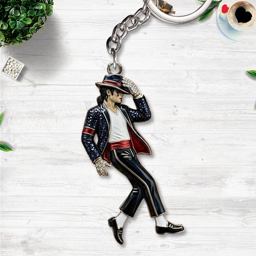 Michael Jackson Custom Shape 2-sided Keychain – HOATT17621