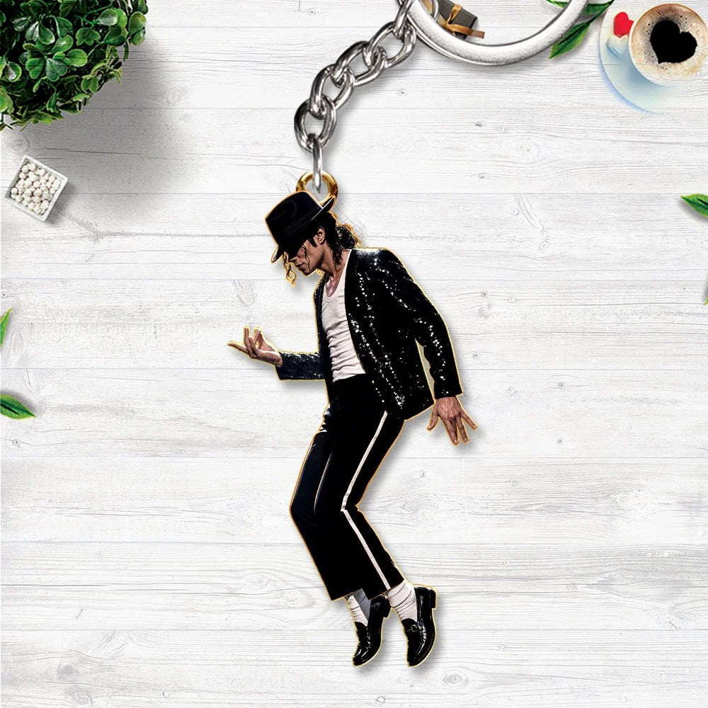 Michael Jackson Custom Shape 2-sided Keychain – HOATT26844