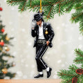 Michael Jackson Custom Shape 2-side Printed Acrylic Ornament – HOATT21208