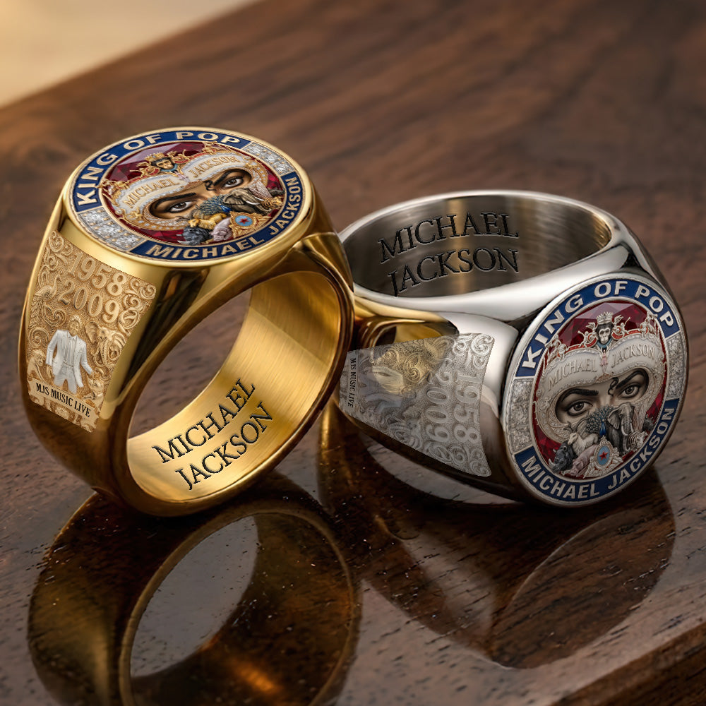 Michael Jackson 3D Engraved Ring – TMTHU6525