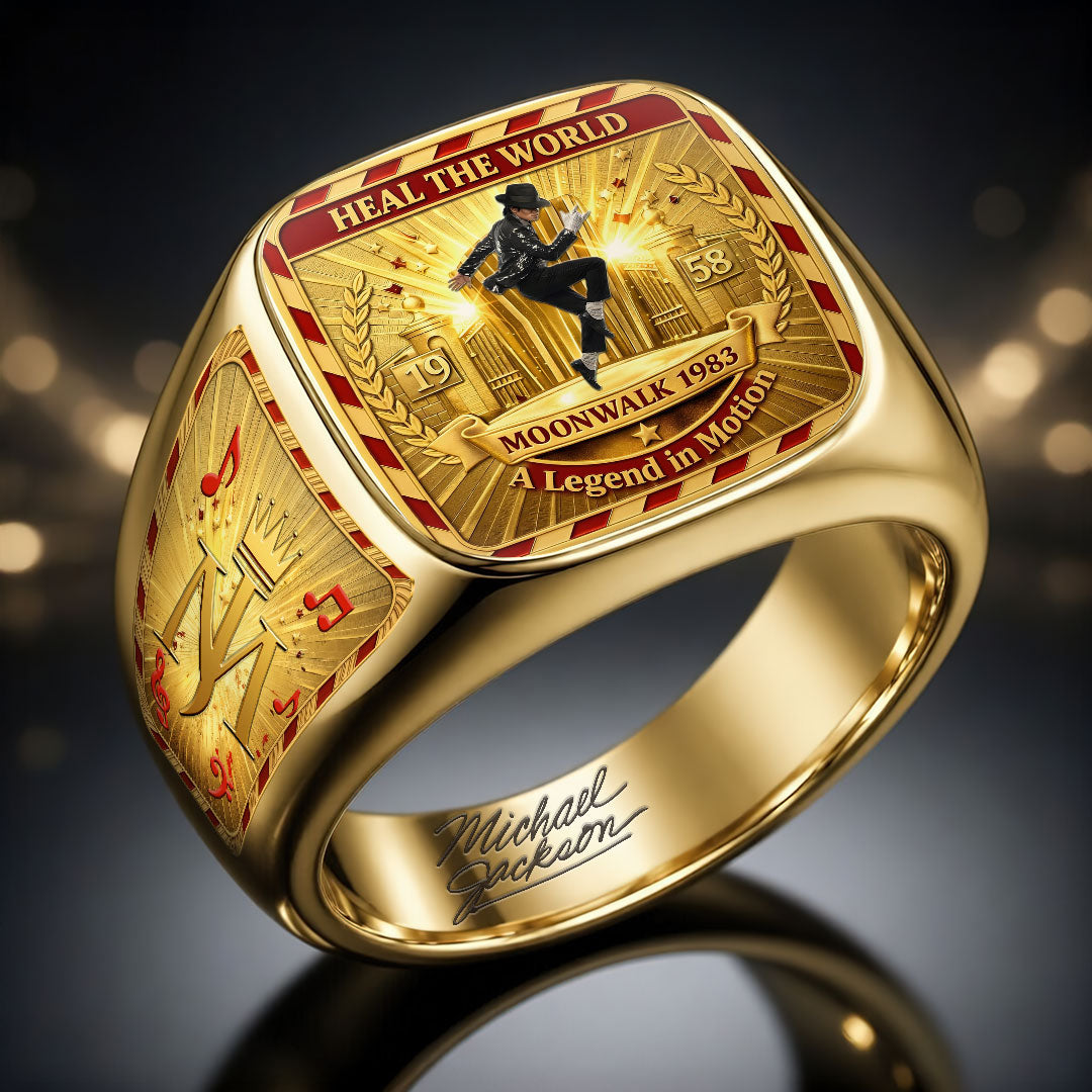 Michael Jackson 3D Engraved Ring – HOATT18316