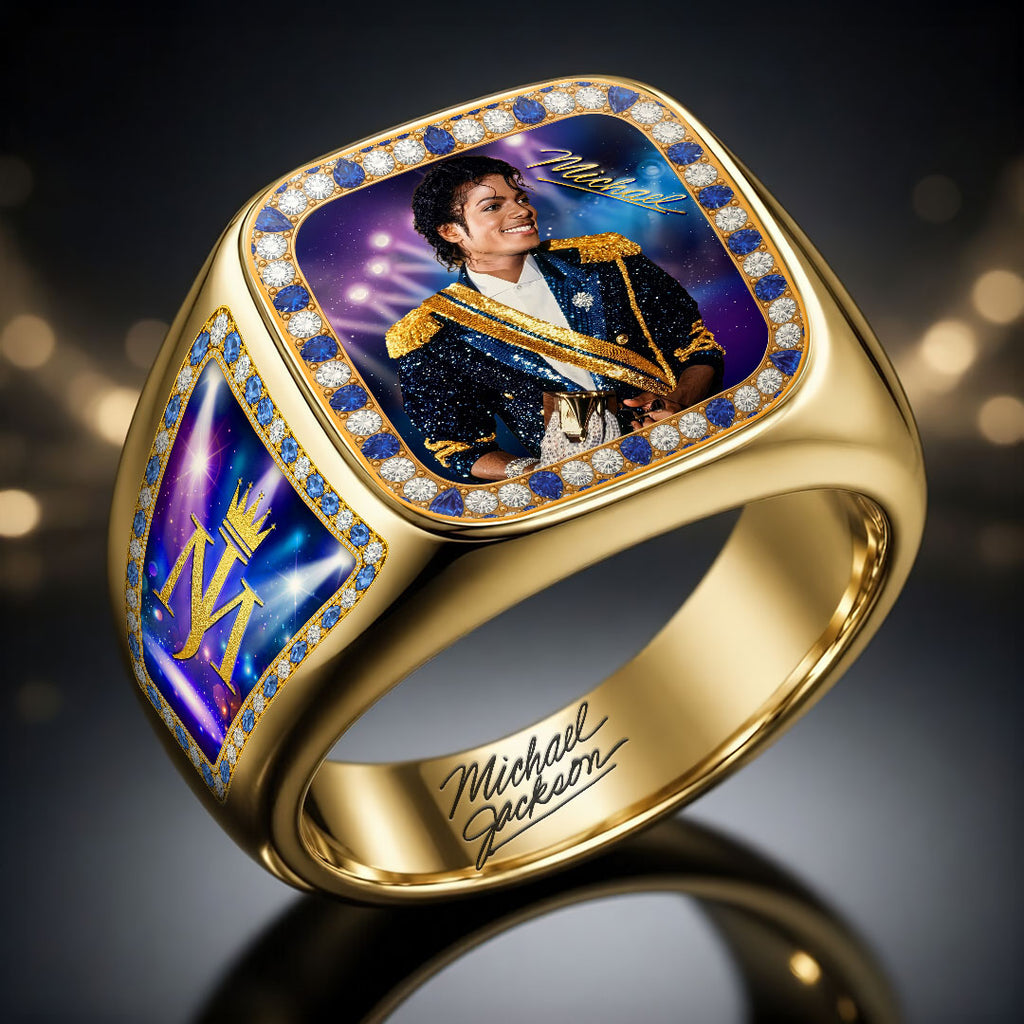 Michael Jackson 3D Engraved Ring – HOATT19119