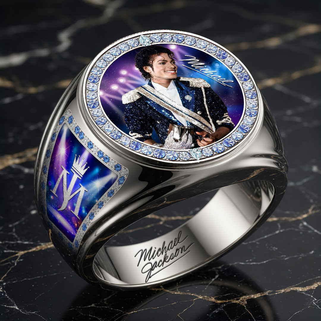 Michael Jackson 3D Engraved Ring – HOATT19119