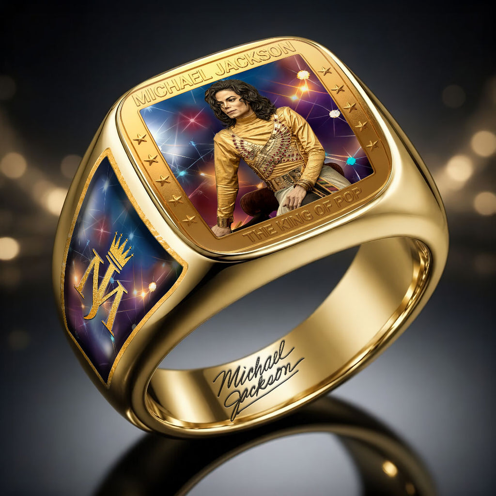 Michael Jackson 3D Engraved Ring – HOATT19232