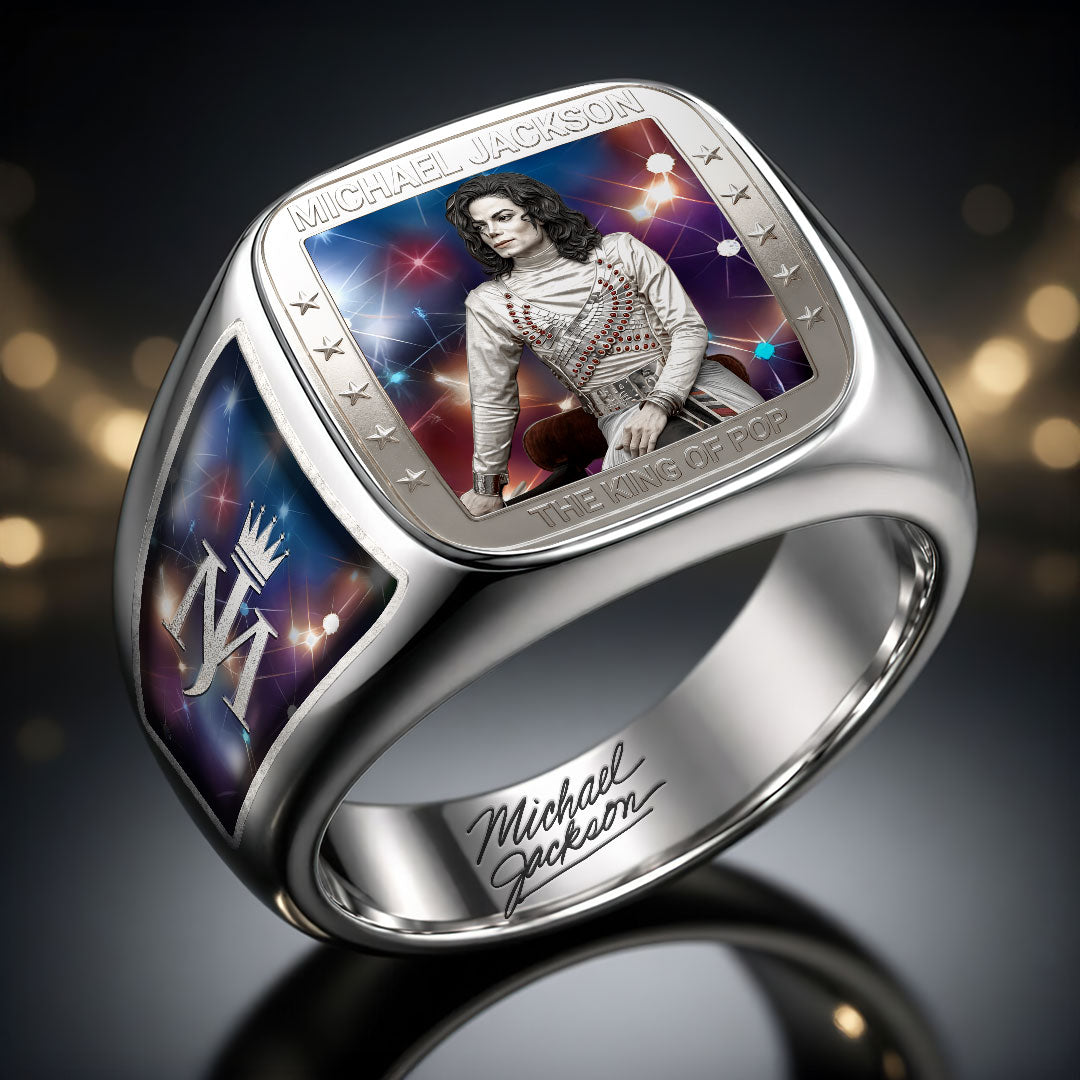 Michael Jackson 3D Engraved Ring – HOATT19232