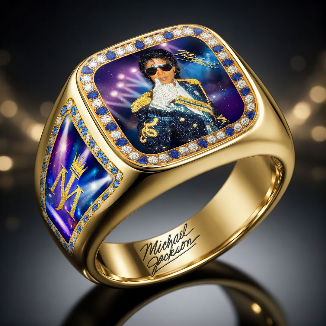 Michael Jackson 3D Engraved Ring – HOATT19284