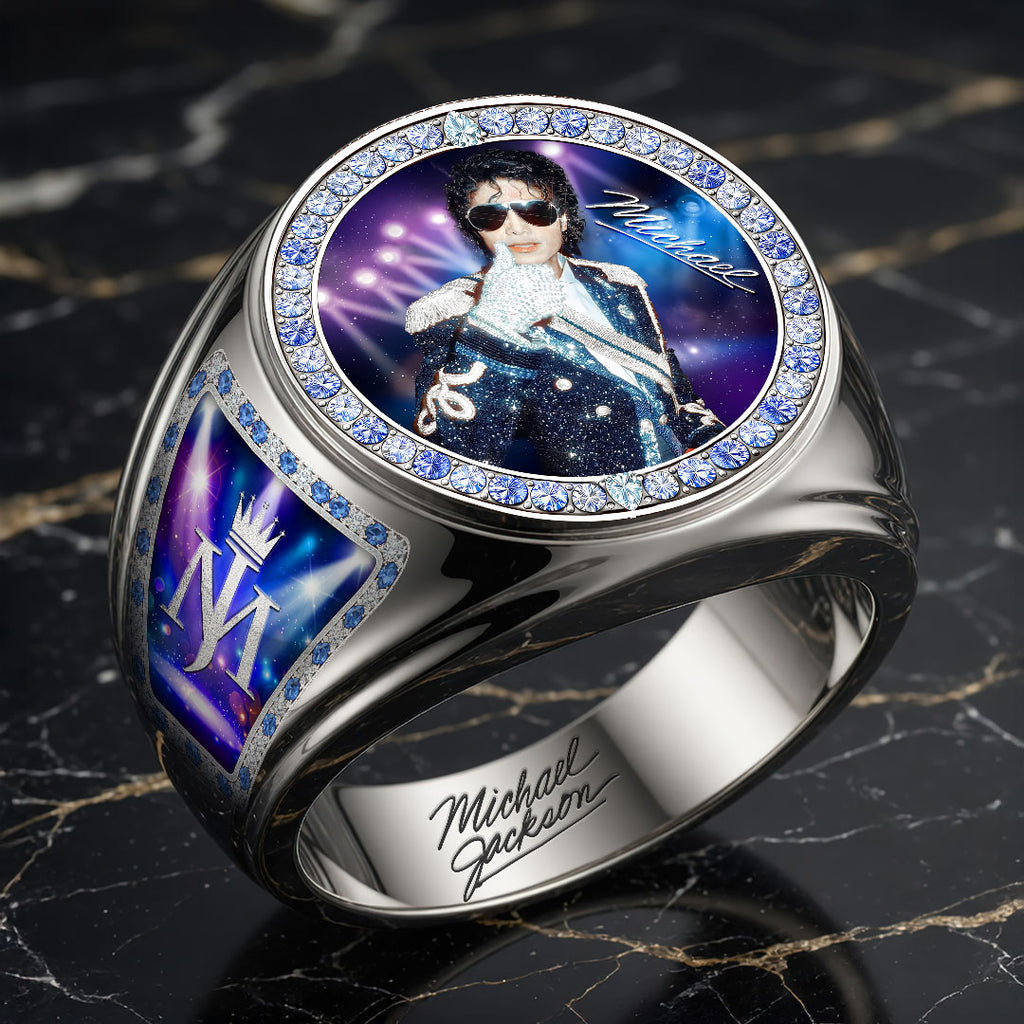 Michael Jackson 3D Engraved Ring – HOATT19284