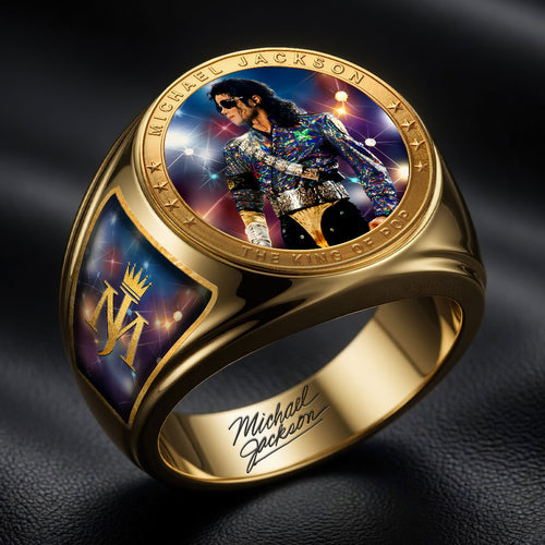 Michael Jackson 3D Engraved Ring – HOATT19366