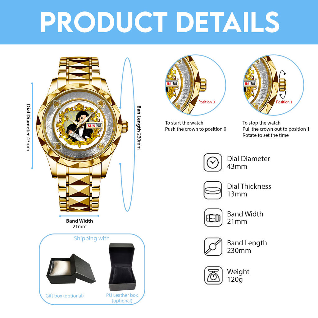 Michael Jackson Alloy Luxury Quartz Watch – HOATT15263