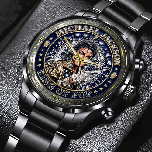 Michael Jackson Black Stainless Steel Watch – TMTHU6260