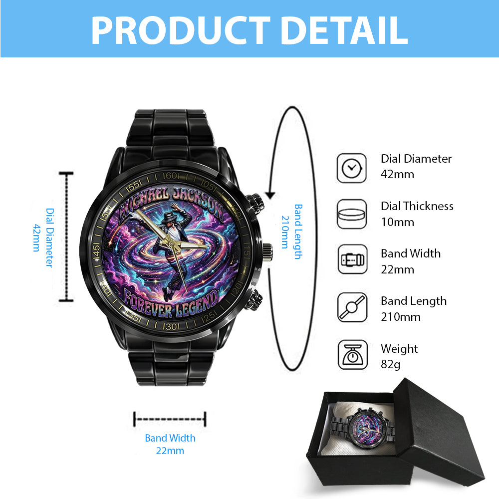 Michael Jackson Black Stainless Steel Watch – TMTHU7325