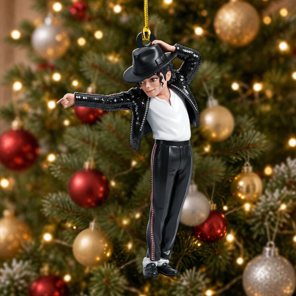 Michael Jackson Custom Shape 2-side Printed Acrylic Ornament – TMTHU9527