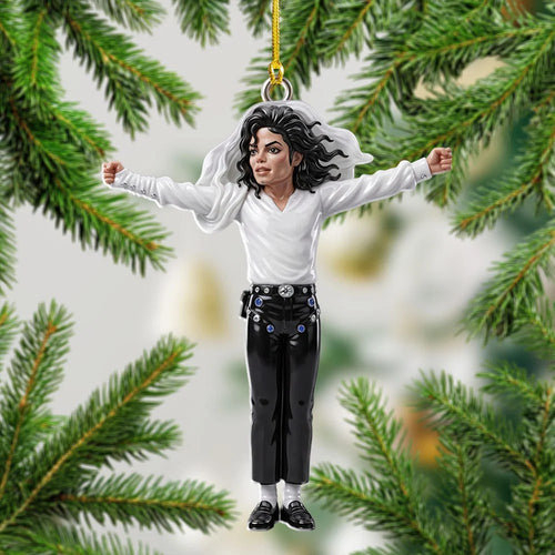 Michael Jackson Custom Shape 2-side Printed Acrylic Ornament – TMTHU9528