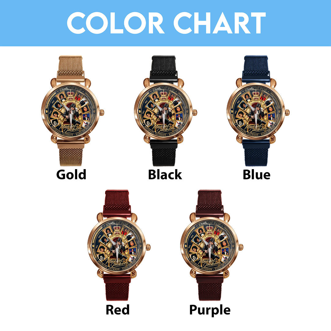 Michael Jackson Mesh Strap Quartz Watch – TMTHU6124