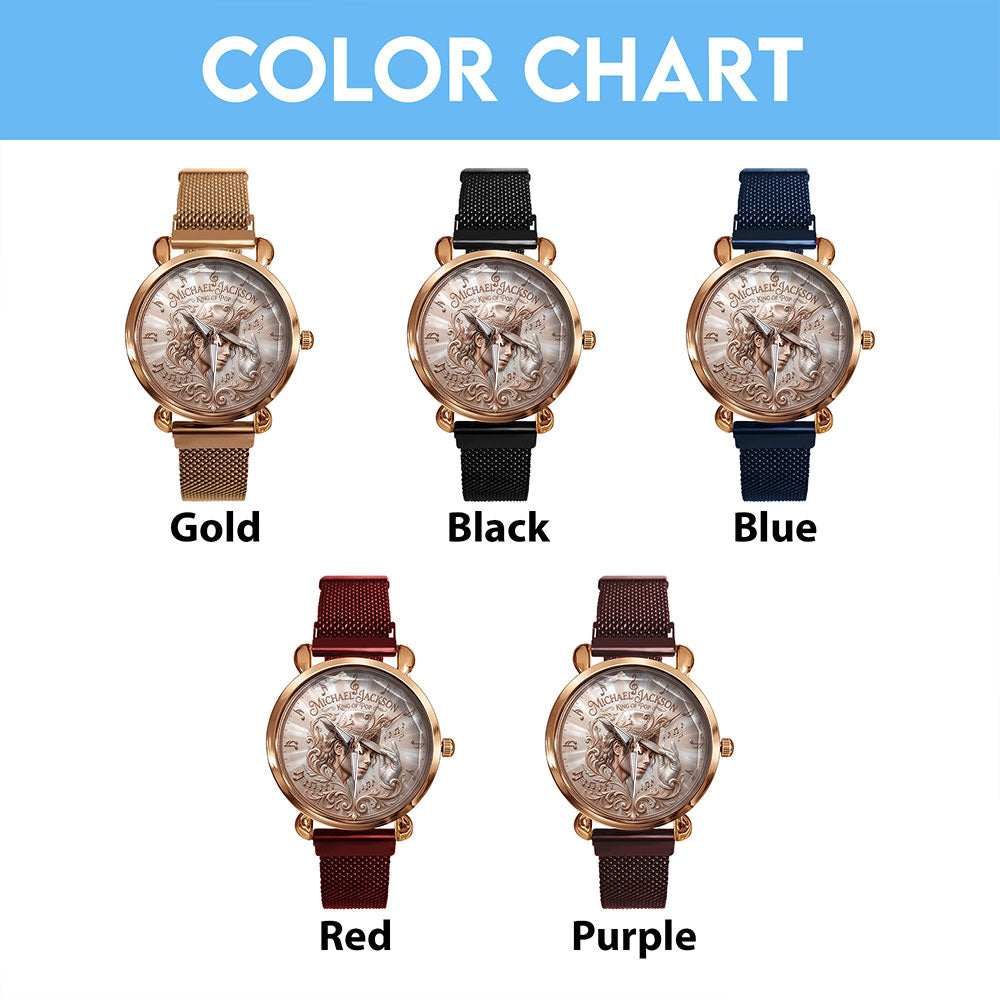 Michael Jackson Mesh Strap Quartz Watch – TMTHU6786
