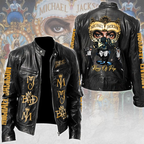 Michael Jackson Motorcycle Leather Jacket – TMTHU9489