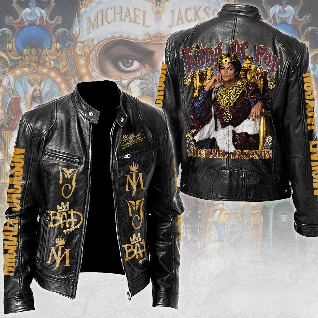 Michael Jackson Motorcycle Leather Jacket – TMTHU9490