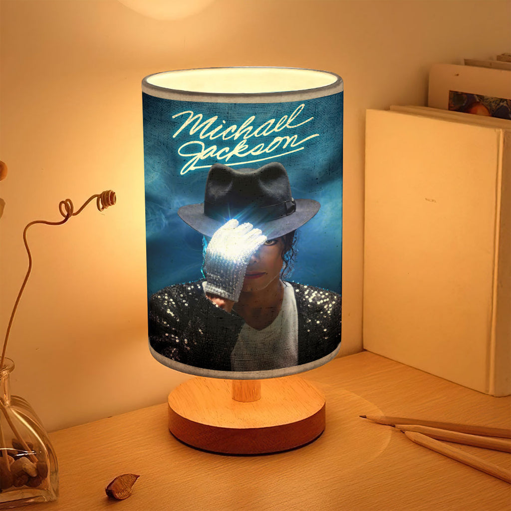 Michael Jackson Wooden Base Fabric Lamp – HOATT18356