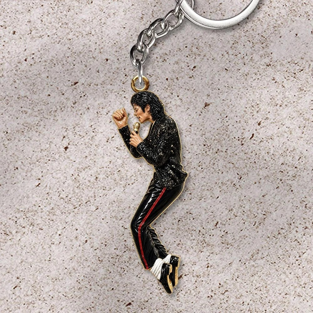 Michael Jackson Custom Shape 2-sided Keychain – HOATT21107