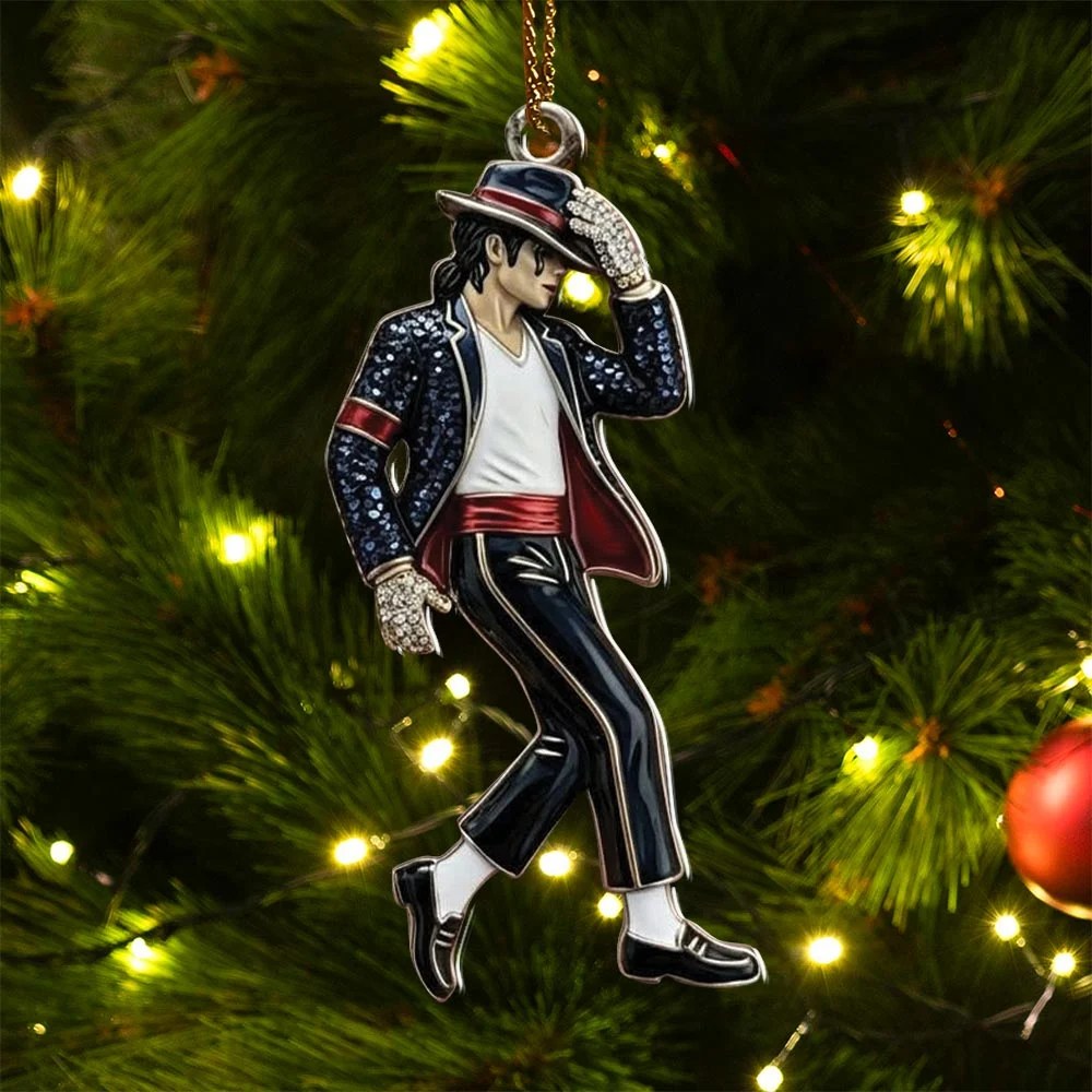 Michael Jackson Custom Shape 2-side Printed Acrylic Ornament – HOATT21082