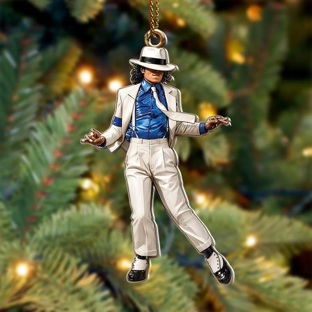 Michael Jackson Custom Shape 2-side Printed Acrylic Ornament – HOATT21083