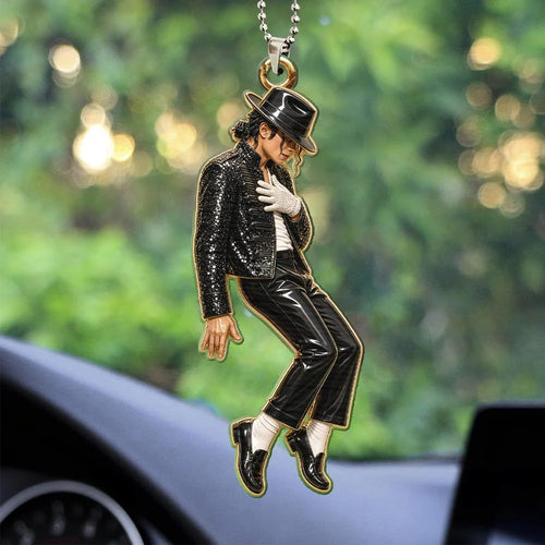 Michael Jackson Custom Shape 2-sided Acrylic Car Ornament – HOATT21209