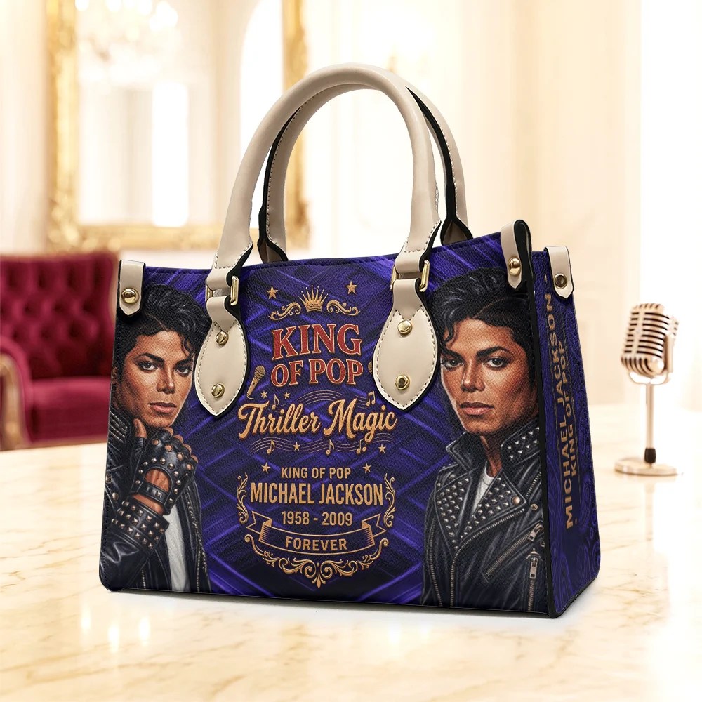 Michael Jackson Leather HandBag – TMTHU9768