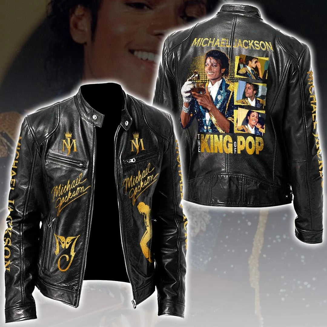 Michael Jackson Motorcycle Leather Jacket – HOATT20642