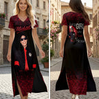 Michael Jackson Short Sleeve Maxi Dress – HOATT19862
