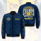 Michigan Wolverines 2026 Men's Basketball National Champions 3D Bomber Jacket – HOATT17337