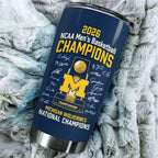 Michigan Wolverines 2026 Men's Basketball National Champions Tumbler Cup – HOATT17351