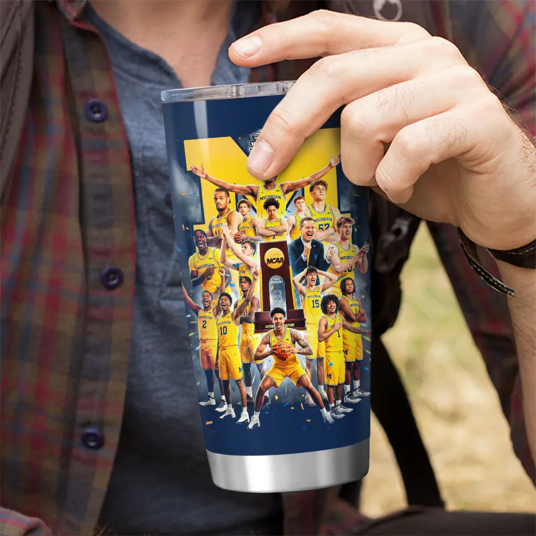 Michigan Wolverines 2026 Men's Basketball National Champions Tumbler Cup – HOATT17371