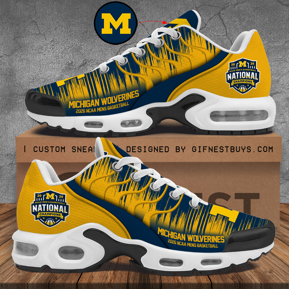 Michigan Wolverines 2026 NCAA Men's Basketball National Champs Air Max Shoes – TMTHU5169